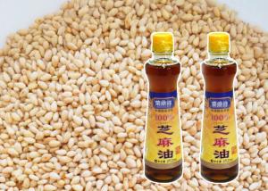China Premium Black Sesame Oil Healthy Edible Oil 500ml Shinny Golden Appearance wholesale
