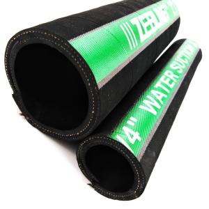 China Flexible Rubber Water Suction And Discharge Hose With Anti - Aging Fabric Cover wholesale