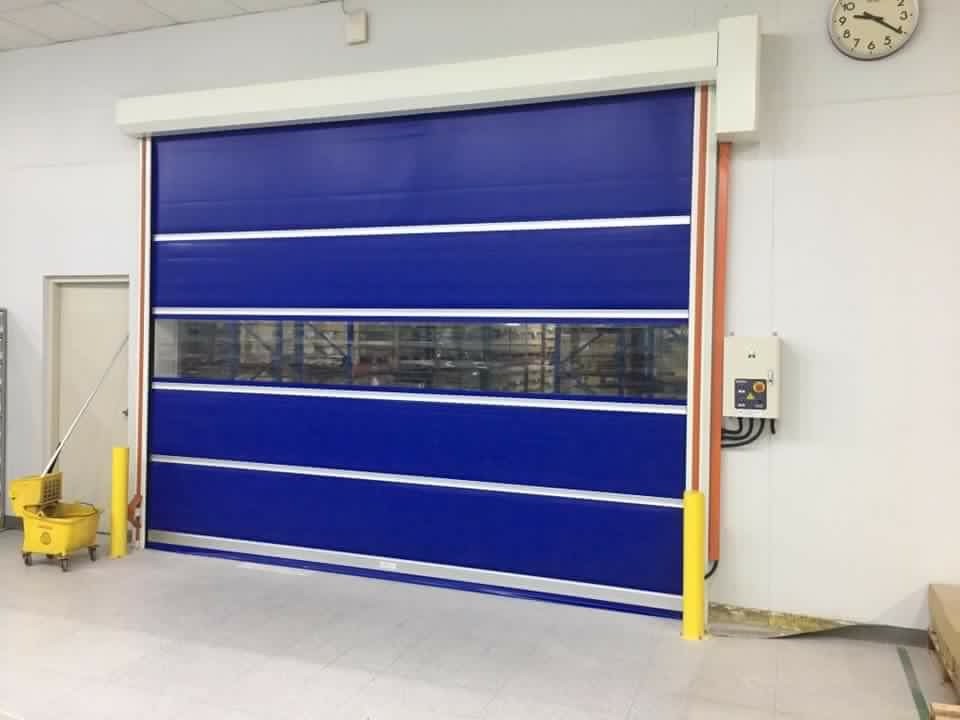 PVC transparent High Speed Shutter Door Rapid Fast Spiral Industrial Doors