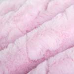 Density 68×68 400gsm Stripe Brush Rabbit Faux Fur Fabric for Garment/Hometextile