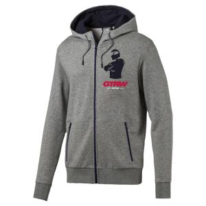 China Custom Logo Grey Wicking Breathable Sports Formula One Racing Zip Hoodie for Men wholesale