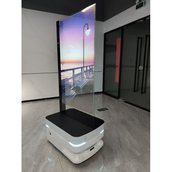 55 Inch All-in-One Intelligent Transparent OLED Screen AI Digital Human Display for Government Use