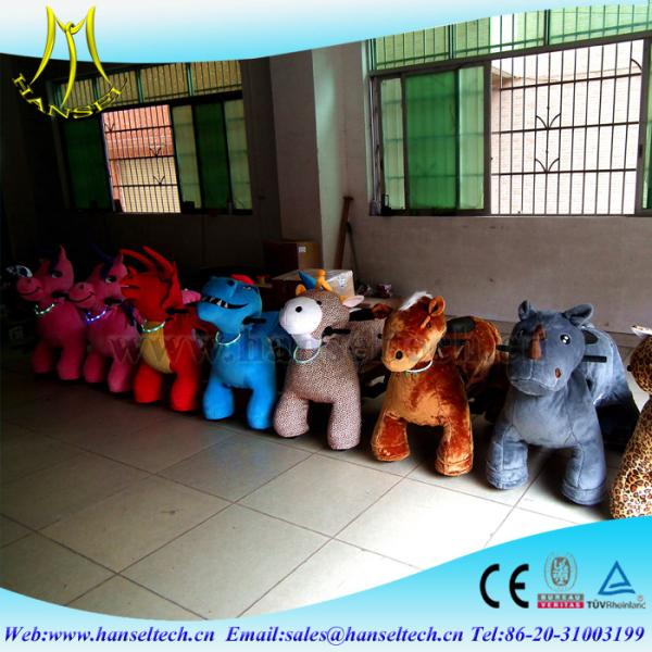 Hansel battery coin oprated plush toy on animals happy ridesmoving game center