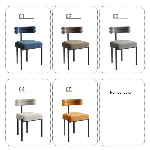 Italian Simple Half Arc Armchair Home Leisure Negotiation Dining Chair