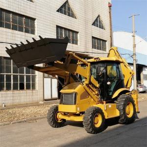 China Construction Works 4WD Backhoe Loader High Performance Earth Moving Machinery wholesale