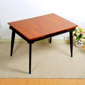 China Mahogany Wood Retractable Convertible Dining Table Adjustable wholesale