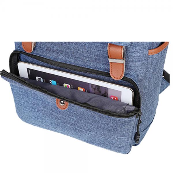 Quality Multi Color Office Laptop Bags / Canvas Laptop Backpack For Leisure And Work for sale