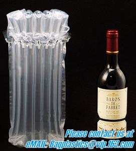 China Inflated Wine Bottle Protector Bags, Sleeves Glass Travel Transport, Air Filled Column, Leakproof Cushioning wholesale