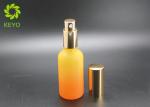 50ml Frosted Boston Glass Cosmetic Dropper Bottles With Aluminum Spray