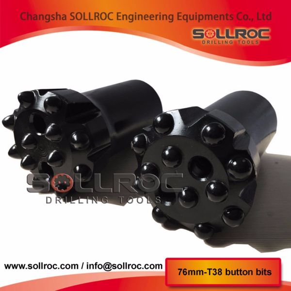 3''-95mm DTH Drill Bit for Water Well Drilling and Mining with Heat Treatment and Flat Face Design
