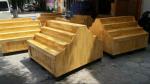 Double Sided Supermarket Wooden Store Display Racks / Wooden Retail Shelving