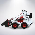 23HP 4WD Compact Skid Steer Unique Four Wheel Loader With 4 In 1 Bucket