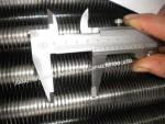Solid OD31.8 Mm L/LL/KL Type Fin Tube , Overlapped LL Foot Soldered Fin Tube