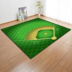 Grass Court Living Room Floor Carpets Green 3d Printed Rugs 1.5*1m