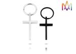 15g Stainless Steel Cross Shaped Custom Shaped Keychains