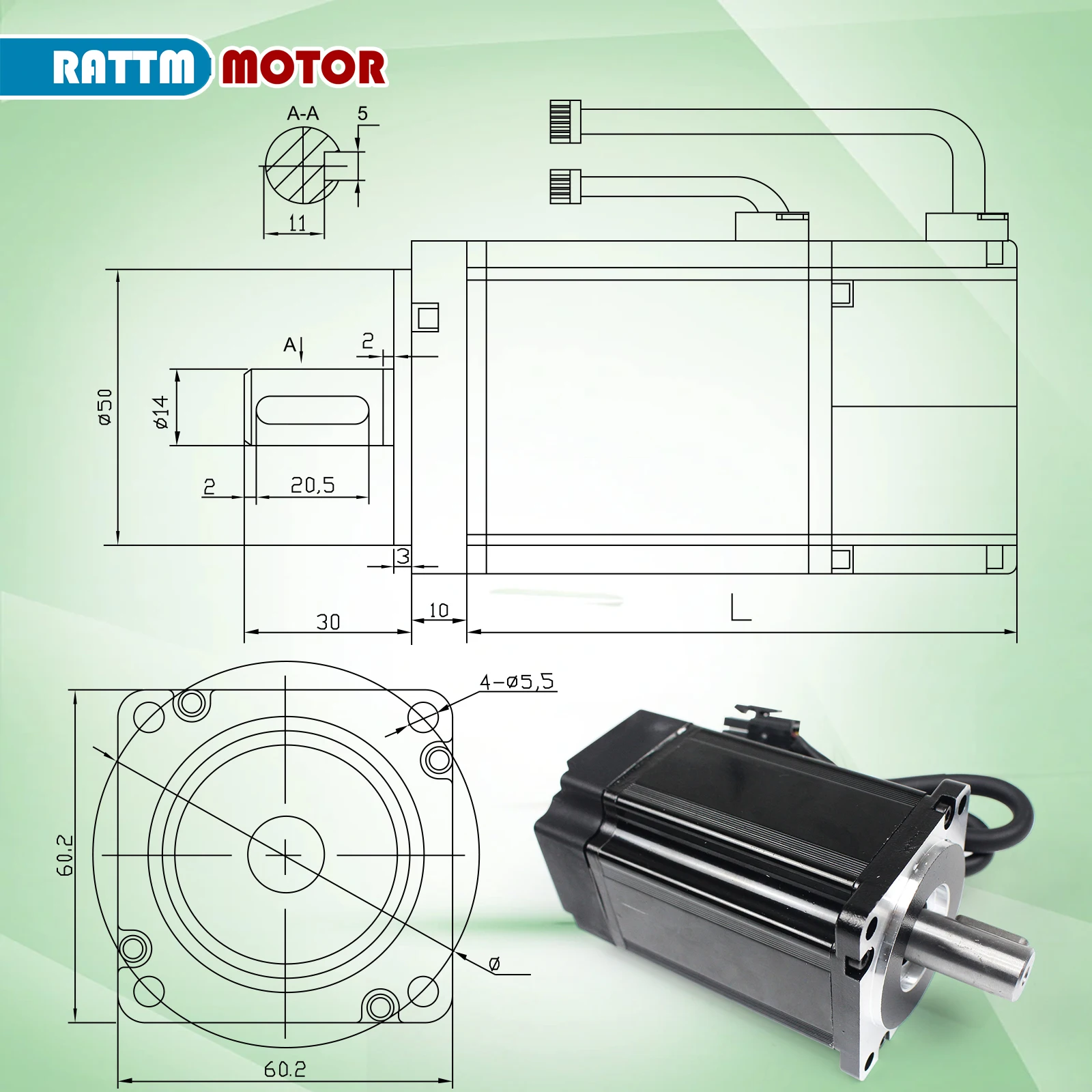 Magnetic Or Optical Encoder 400W AC Servo Motor 1.27 N.M CNC Set Kit