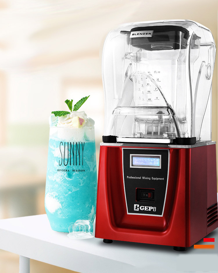 Professional Low Noise Smoothie Blender with Sound Cover and Total Crushing Function