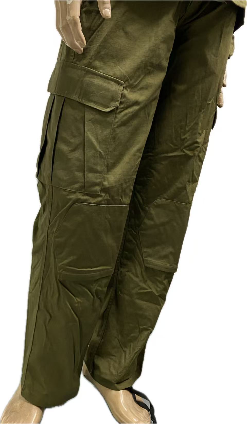 Durable Ripstop Olive Green Tactical Suit Men's Combat Uniform Set with Multi Pockets
