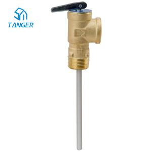 China Hot Water Boiler Temperature Control System Temperature Pressure Relief Valve Water Heater 3/4 wholesale