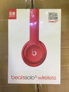 China Beats By Dr Dre Wireless Headphones Beats Solo3 - Red Brand New and Sealed wholesale