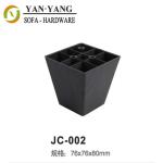 trapezoidal plastic sofa legs cheap plastic furniture legs JC-002