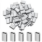 Lightweight Antirust Cable Crimp Sleeve , Anticorrosive Aluminium Crimping Loop