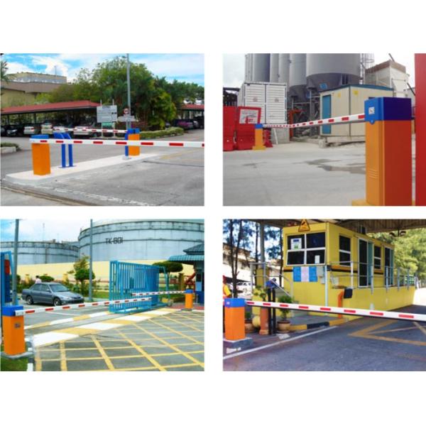 RFID Parking Lot Flap Barrier System Speed Adjustable Car Access Control 120W