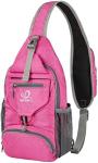 WATERFLY PACKABLE SMALL CROSSBODY SLING BACKPACK SHOULDER CHEST BAG DAYPACK FOR