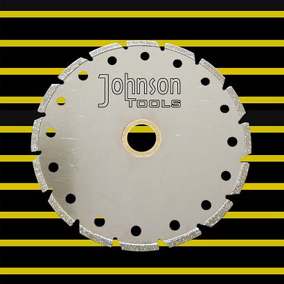 Segmented Type Angle Grinder Diamond Blade , Electroplated Diamond Blades Clear Color