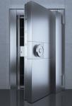 Corrosion Resistance Solid S&G 6731 Lock 470mm Vault Room Door For Basement