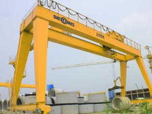 China 3t 220v Double Girder Gantry Crane With Hoist Machine wholesale