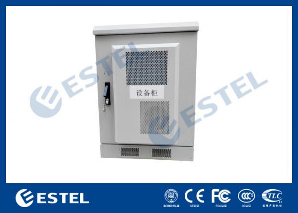 Quality Small Size Outdoor Telecom Equipment Cabinets Customized Sheet Metal Box With Heat Exchanger for sale