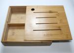 Bamboo Display Box, Wooden Tea Storage Box With 4 Compartments And Lids