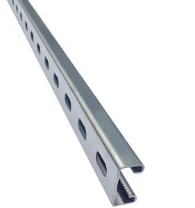 China Pre Galvanized Steel Slotted Strut C Channel In Silver wholesale