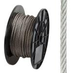 Galvanized 7x7 7x19 1x12 Steel Cable 304 316 316L Stainless Wire Rope for