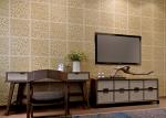 Light Brown Non Woven Wallcovering European Style Wallpaper For Living Room