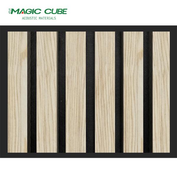 Modern Design Veneer Finish Custom Akupanel Wooden Slat Acoustic Panels for