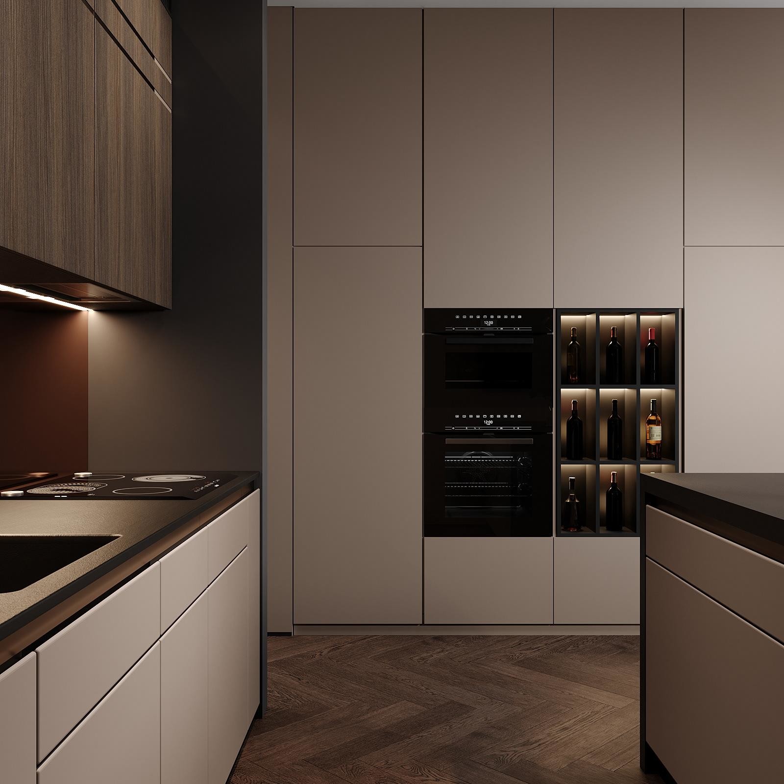 Modern Modular Kitchen Cabinets European Style Lacquer Kitchen Cabinets For Apartment