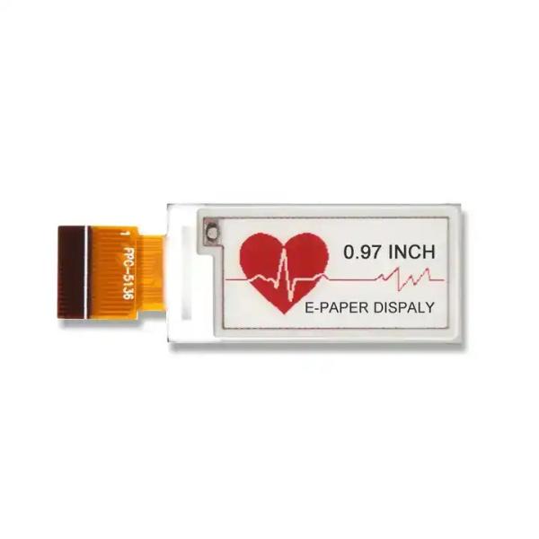 E Ink Electronic Paper Display 0.97 Inch Color Epaper Display 88x184 SPI