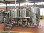 Steam / Gas Heated Brewhouse Beer Brewing Machine Semi Automatic Control