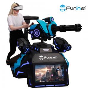 China Hot selling gatling gun shooting arcade game machine virtual reality 9d VR walker shooting 9d vr standing platform on sale