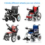 Metal Motorized Foldable Power Electric Wheelchair LightWeight