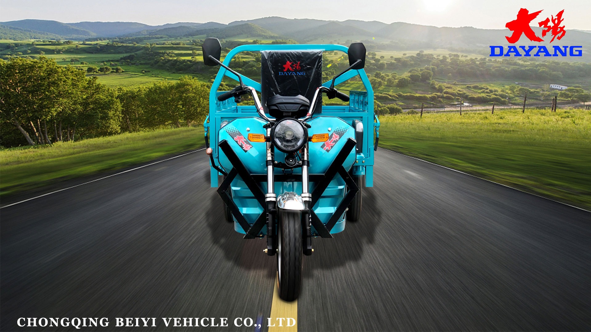 DY-160 Upgrade Heavy Duty Three Wheel Electric Cargo Tricycles for Farm 1.5m Cargo Box