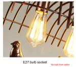 Nordic bird lights Bedroom dining room pendant lamp Amercian country droplight