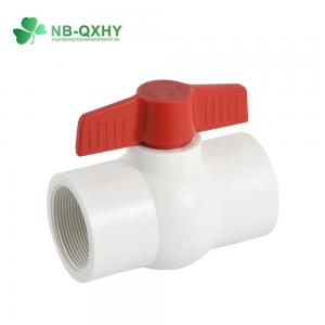 China Threaded Full Size PVC Ball Valve for Water Supply Fixed Structure BS Standard Threaded on sale