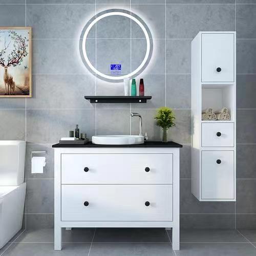 Modern Style Vanity Combo Luxury Bathroom Vanities with Automatic Cabinet in Malaysia
