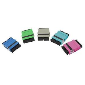 China ROHS SC Fiber Optic Adapter Green for Telecom / Access Network wholesale