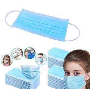 China Triple Layer Blue Earloop Medical Respirator Mask Disposable wholesale