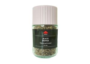 China Kitchen Spice Storage Bottle Press Type Salt and Pepper Dispensing Bottles Seasoning Dispenser Jar with Measuring Lid wholesale