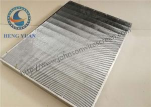 China Vee Wedge Wire Mesh Grids Panel , Stainless Steel Sieve Screen 0.7mm Slot Size on sale